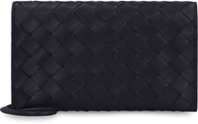 Load image into Gallery viewer, Leather wallet with shoulder strap
