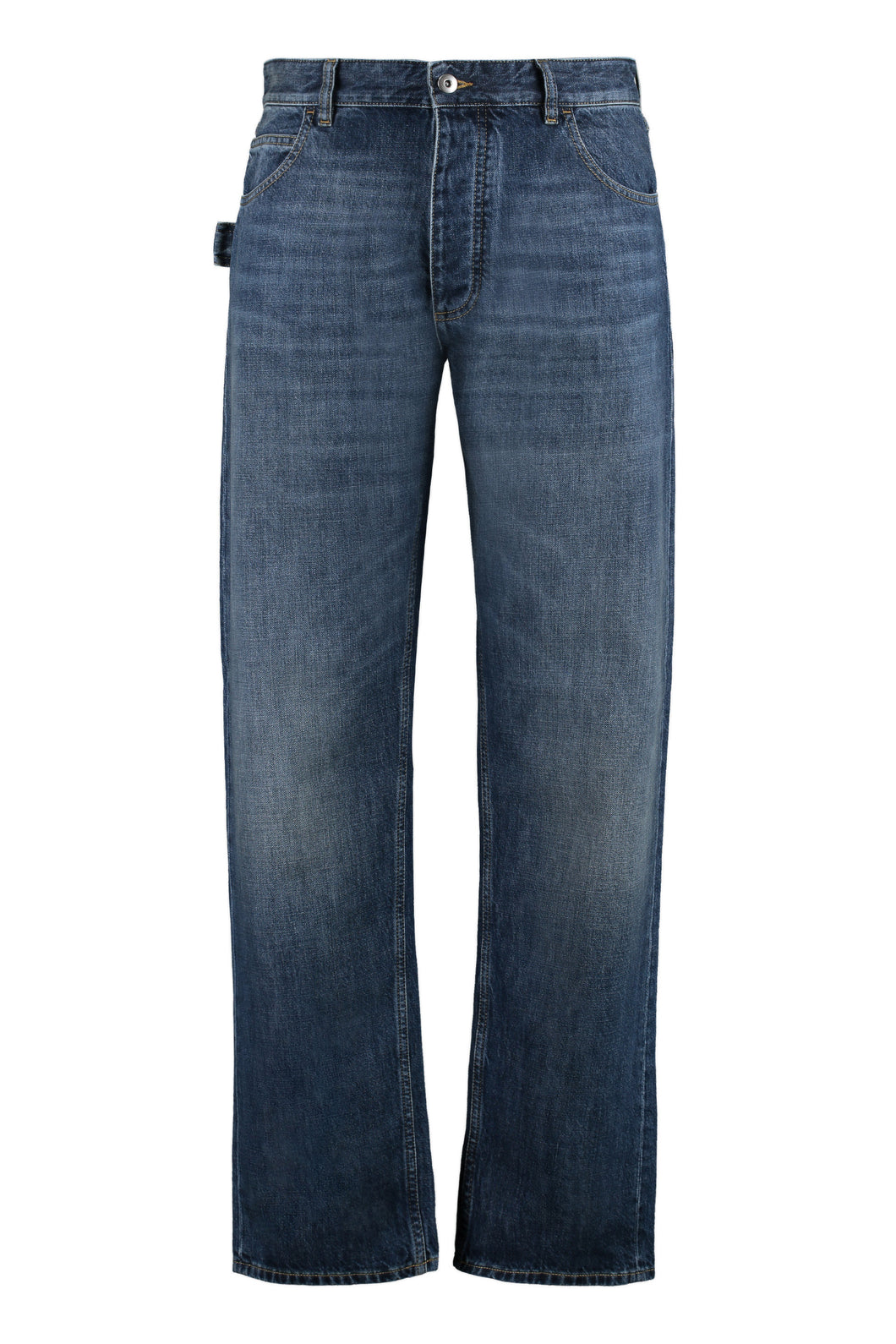 5-pocket straight-leg jeans