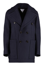 Load image into Gallery viewer, Double-breasted wool coat
