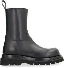 Load image into Gallery viewer, Lug leather ankle boots
