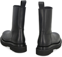 Load image into Gallery viewer, Lug leather ankle boots
