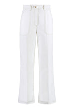 Load image into Gallery viewer, High-rise cotton trousers
