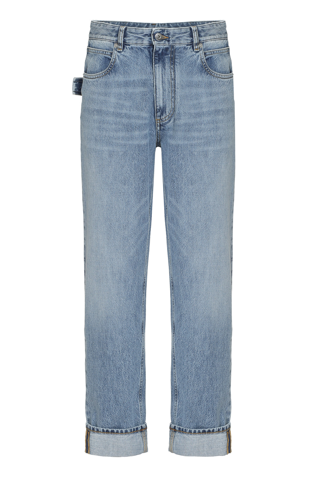 5-pocket straight-leg jeans