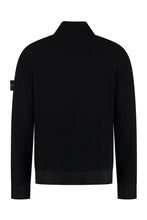 Load image into Gallery viewer, High collar zipped cardigan
