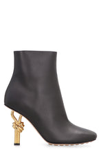 Load image into Gallery viewer, Knot leather ankle boots
