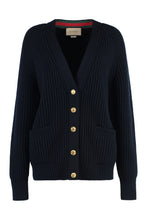 Load image into Gallery viewer, Wool and cashmere cardigan
