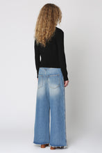 Load image into Gallery viewer, High-waist wide-leg jeans
