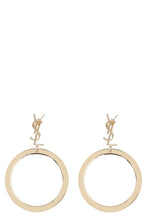 Load image into Gallery viewer, Cassandre logo hoop earrings
