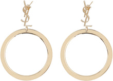 Load image into Gallery viewer, Cassandre logo hoop earrings
