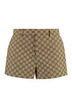 Load image into Gallery viewer, GG motif fabric shorts
