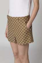 Load image into Gallery viewer, GG motif fabric shorts
