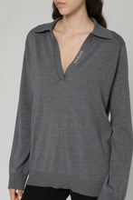 Load image into Gallery viewer, wool V-neck sweater
