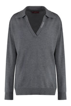 Load image into Gallery viewer, wool V-neck sweater
