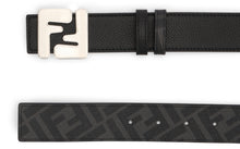 Load image into Gallery viewer, Reversible belt with metallic logo
