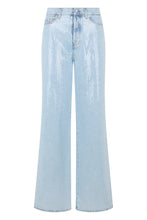 Load image into Gallery viewer, Women's jeans Lotta Wide Leg decorated with sequins
