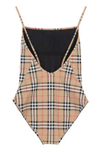Load image into Gallery viewer, Vintage check motif one-piece swimsuit
