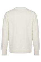 Load image into Gallery viewer, Crew neck sweater in wool with lettering
