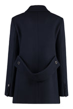 Load image into Gallery viewer, Double-breasted wool coat
