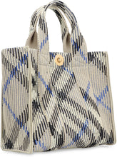 Load image into Gallery viewer, Check motif mini tote bag

