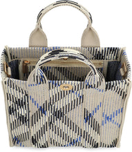Load image into Gallery viewer, Check motif mini tote bag
