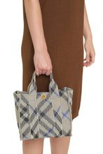 Load image into Gallery viewer, Check motif mini tote bag
