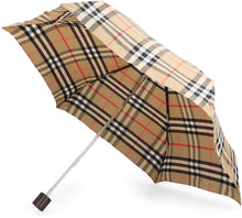 Load image into Gallery viewer, Check motif foldable umbrella
