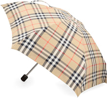 Load image into Gallery viewer, Check motif foldable umbrella
