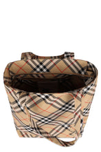 Load image into Gallery viewer, Check fabric tote bag
