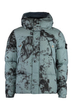 Load image into Gallery viewer, Hooded techno fabric down jacket
