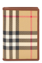 Load image into Gallery viewer, Burberry Check bifold wallet in canvas
