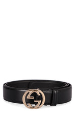 Load image into Gallery viewer, Logo buckle leather belt
