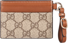 Load image into Gallery viewer, GG Emblem coated canvas card holder
