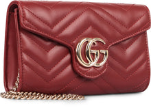 Load image into Gallery viewer, GG Marmont leather wallet on chain
