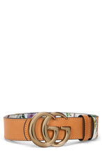 Load image into Gallery viewer, Reversible belt GG Marmont with Flora print
