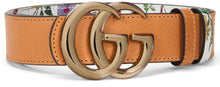 Load image into Gallery viewer, Reversible belt GG Marmont with Flora print
