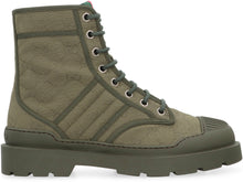 Load image into Gallery viewer, Laced boots in fabric
