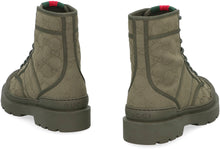 Load image into Gallery viewer, Laced boots in fabric

