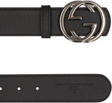 Load image into Gallery viewer, Reversible belt with buckle GG
