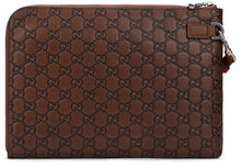 Load image into Gallery viewer, GG Emblem Pouch Bag in leather
