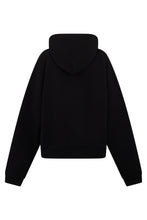 Load image into Gallery viewer, Cotton hoodie with zip and print
