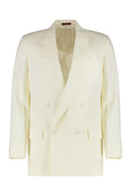 Load image into Gallery viewer, Double-breasted jacket in technical Panama
