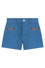 Load image into Gallery viewer, Short Pants in cotton with clips
