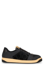 Load image into Gallery viewer, Sneakers Screener in leather and velvet monogram of rhinestones
