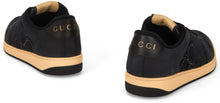 Load image into Gallery viewer, Sneakers Screener in leather and velvet monogram of rhinestones
