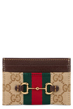 Load image into Gallery viewer, Card holder with horsebit and monogram

