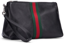 Load image into Gallery viewer, Clutch Web Trademark small in leather
