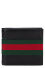Load image into Gallery viewer, Bi-fold wallet Web Trademark in leather

