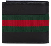 Load image into Gallery viewer, Bi-fold wallet Web Trademark in leather
