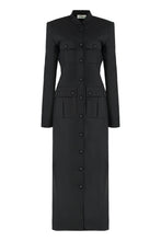 Load image into Gallery viewer, Dress chemisier in black color
