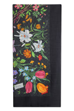 Load image into Gallery viewer, Printed scarf in silk and wool
